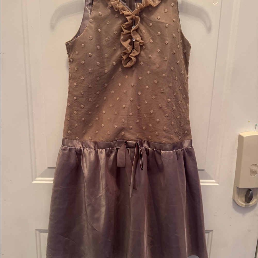 Peppermint Beige and Mauve Dress